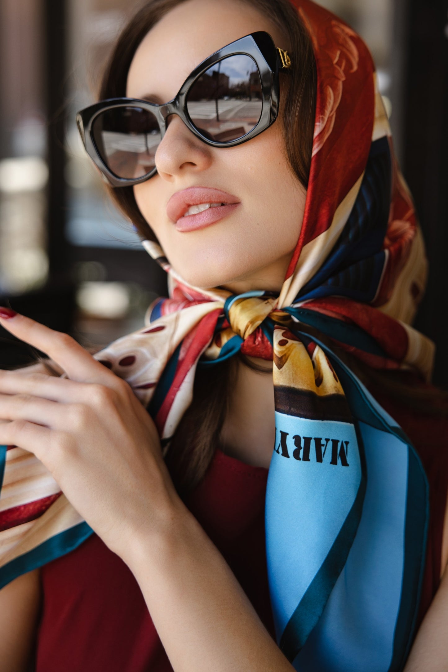 St. Margherita Double Sided Silk Scarf