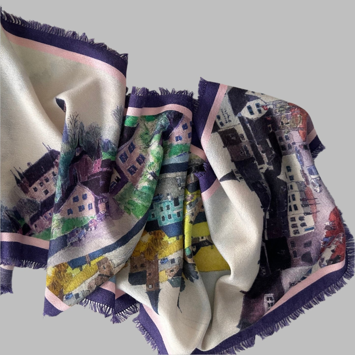 Sunrise Silk Wool Blend Scarf