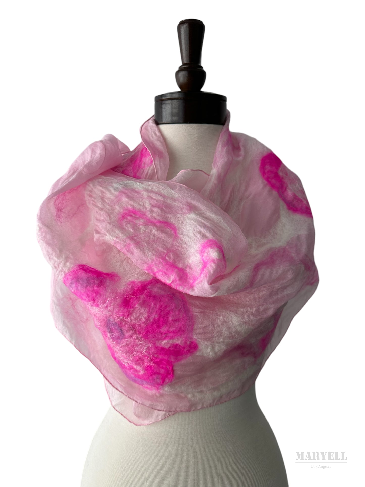 Pink Hope Handcrafted Silk Scarf - Limited Edition