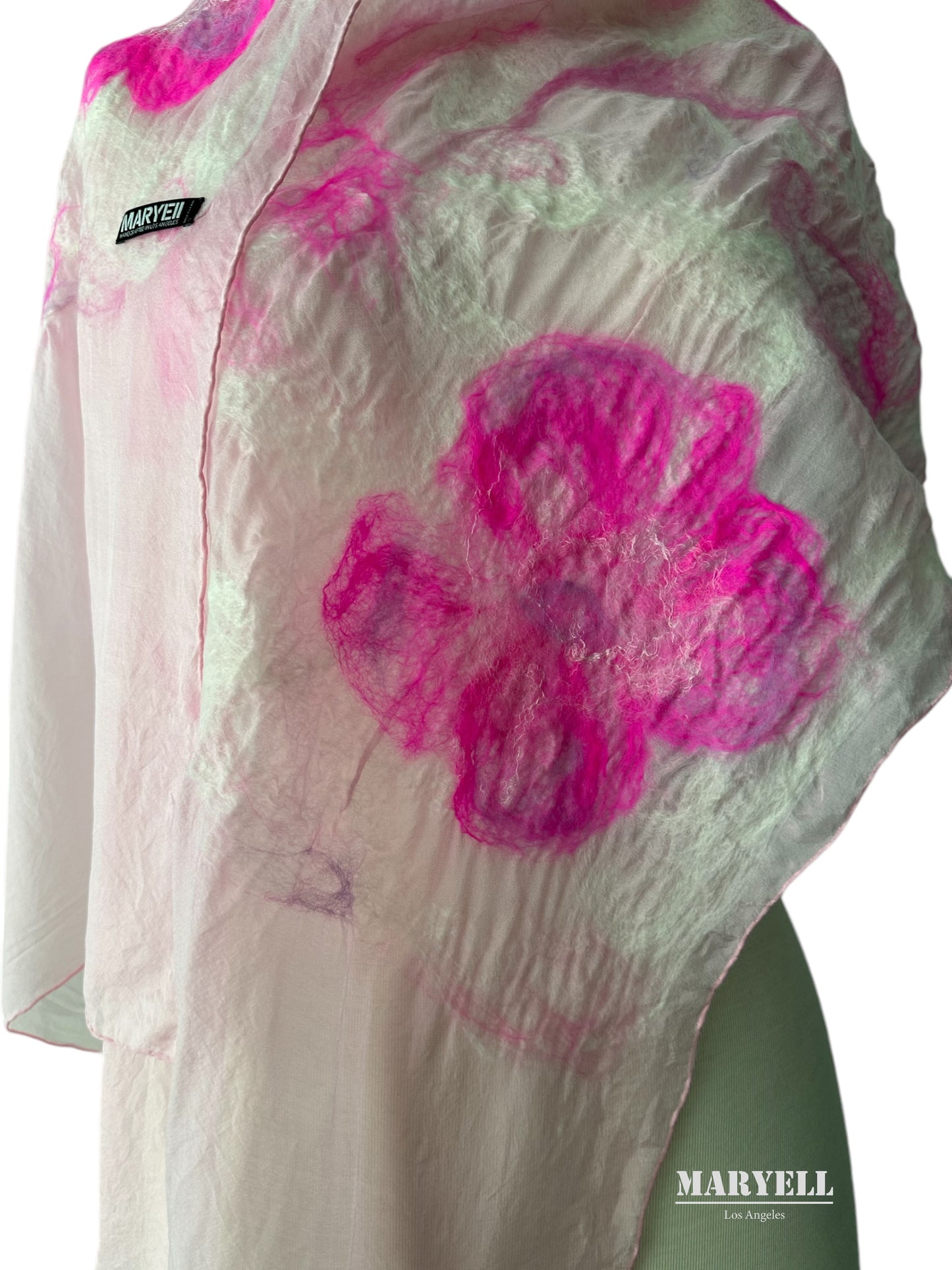 Pink Hope Handcrafted Silk Scarf - Limited Edition